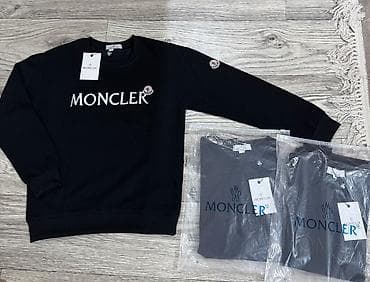 nike tech: Мужская толстовка, M, L, Moncler, Новый, цвет - Синий, Бесплатная доставка — 1