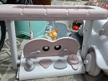 Игрушки: Каталка-машинка для детей с прицепом-контейнером - Тип — 6