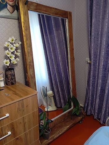 мебельь: Напольное массивное зеркало, в полный рост с передвижными ножками — 1