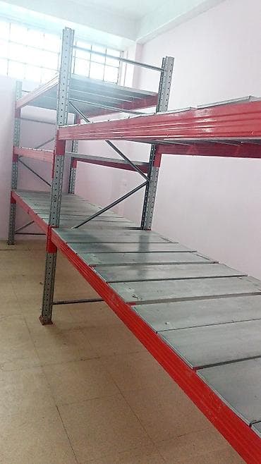 бизнес точки: Паллетные стеллажи для склада - Конструкция: разборная, рамная. Синие — 9