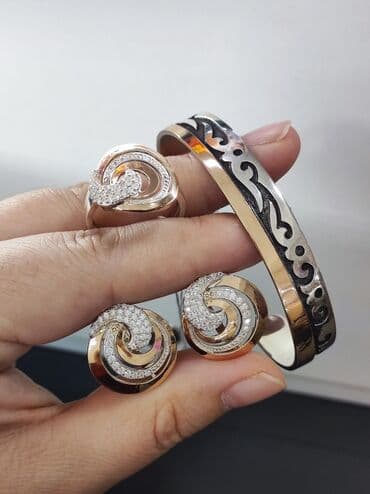 эксклюзивные свадебные пригласительные: Серебро 925 пробы с напылением золото Серебряный Комплект+ Билерик — 8