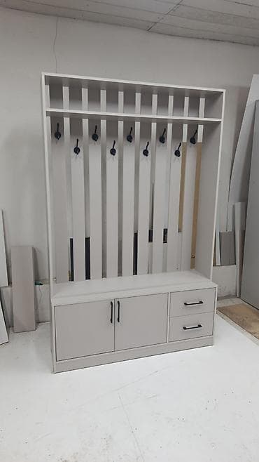 прихожая мебель цена: Гарнитур для прихожей, Новый, Зеркало, Вешалка, Платная доставка, цвет - Белый — 8