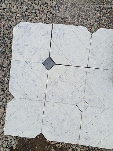 битоные: Тротуарная плитка с декоративным рисунком и вставками - Материал — 3