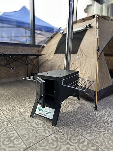 дровы: Походная печь-камин для палатки 🏕️ Ширина 23см Высота 34см - — 2