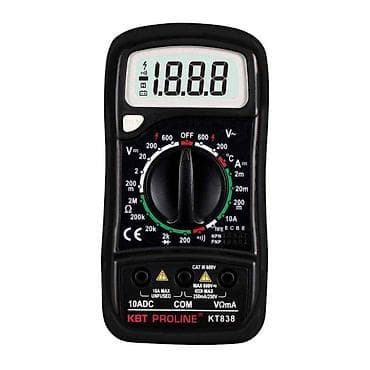 КВТ - Мультиметр цифровой, модель KT838. Серия PROLINE. Компактный