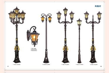 бестеневая лампа: Уличный светильник в классическом стиле с двумя плафонами. Корпус — 6