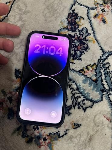 графические планшеты apple: IPhone 14 Pro, Б/у, Deep Purple, Чехол, 60 % — 2