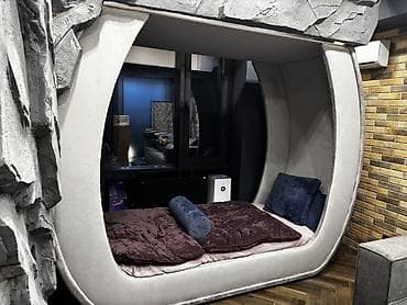 Офисная мебель: Подиум‑капсула-кровать для сна и отдыха с мягкой обшивкой Делали на — 1