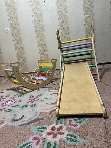 inversion stol: Детский спортивно-игровой набор из дерева Состав: - Треугольник — 2