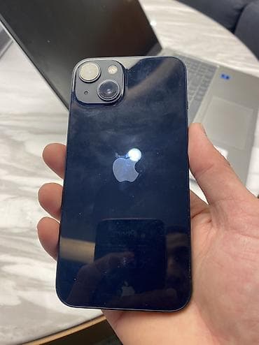 iphone mini: IPhone 13, Б/у, 128 ГБ, Черный, Зарядное устройство, Чехол, 86 % — 2