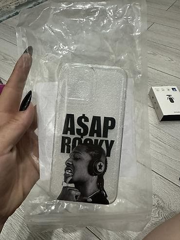 задняя крышка iphone: Прозрачный чехол для смартфона с принтом “A$AP ROCKY”. Для 13мини - — 1