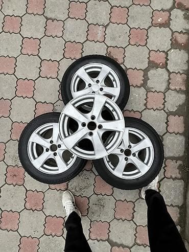 Колеса в сборе R 14, Зима, Б/у, Комплект, Легковые, Литые, отверстий - 4 — 1