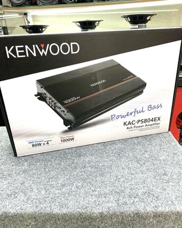 музыка на авто: Оригинальный усилитель Kenwood KAC-PS804EX Тип усилителя — 9