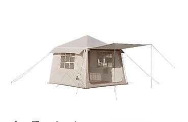 тент полог: Просторная кемпинговая палатка-дом с навесом. Размер: 220*220*200. - — 1