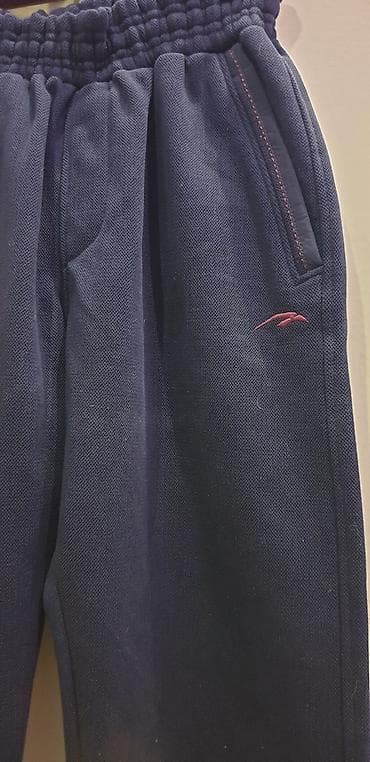 костюм для тренировки: Мужские тёплые спортивные брюки (2шт.) - Цвет: тёмно‑синий - Прямой — 6