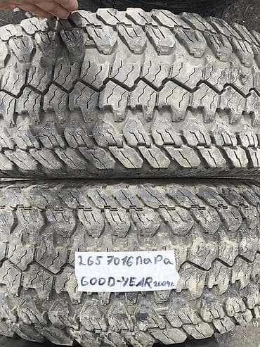 Шины 265 / 70 / R 16, Б/у, Пара, Внедорожные (АТ/МТ), GoodYear