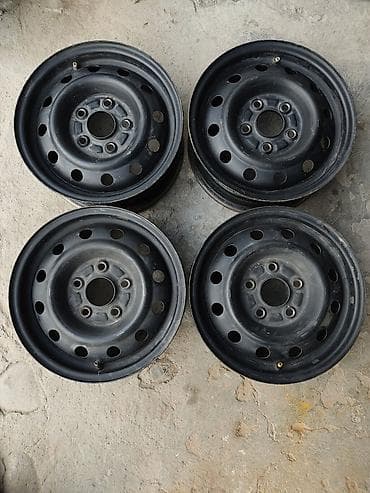 2 gr: Железные Диски R 14 Honda, Комплект, отверстий - 5, Б/у — 1