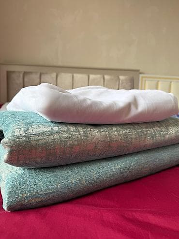 Шторы и жалюзи: Продаю шторы с тюльем,очень красивый,качественный, почти — 2