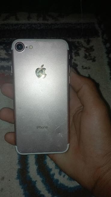IPhone 7, Б/у, 32 ГБ, Rose Gold, Чехол, 100 %