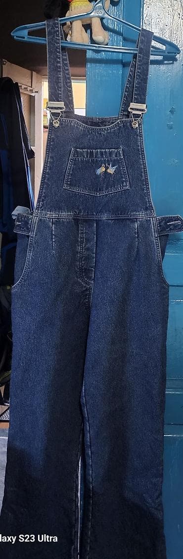 tech fleece: Джинсовый утеплённый комбинезон размер 42-44 возможно подходят на 46 — 1