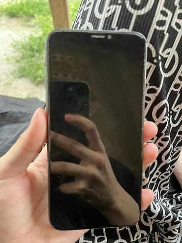 IPhone X, Б/у, 256 ГБ, Space Gray, Чехол, 100 %