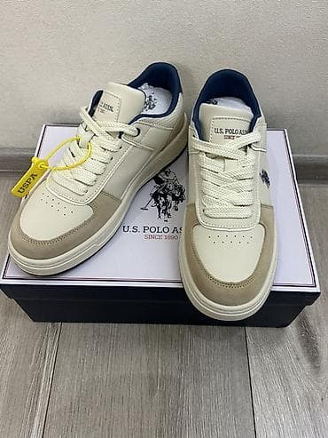Мужские кроссовки, 41, Polo Ralph Lauren, Новый, цвет - Бежевый, Платная доставка, Самовывоз