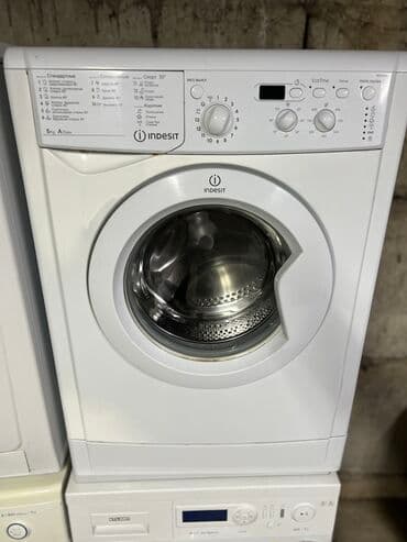скупка нерабочих стиральных машин: Стиральная машина Indesit, Б/у, Автомат, До 6 кг, Узкая — 1