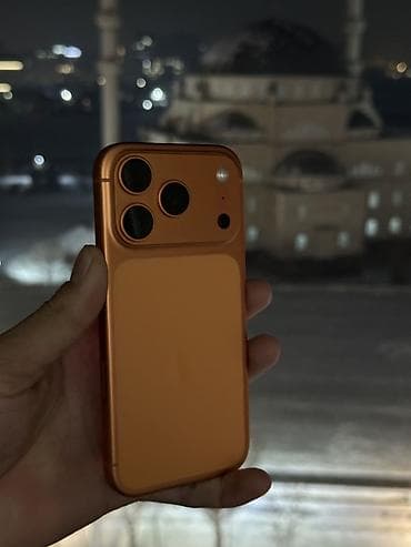 бишкек айфон 7: IPhone 17 Pro, Колдонулган, 256 ГБ, Ток сары, Коргоочу айнек, Куту, 100 % — 3