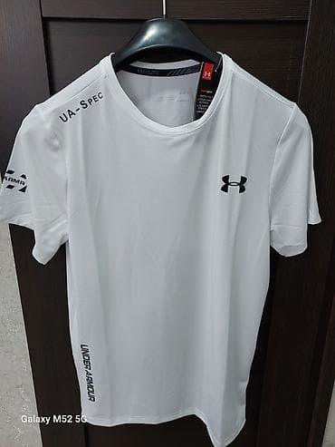 Мужская одежда: Мужская футболка, S, M, Under Armour, Новый, цвет - Белый, Самовывоз — 2