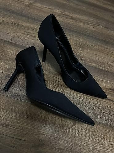 Классические женские лодочки на шпильке - Цвет: черный, матовый -