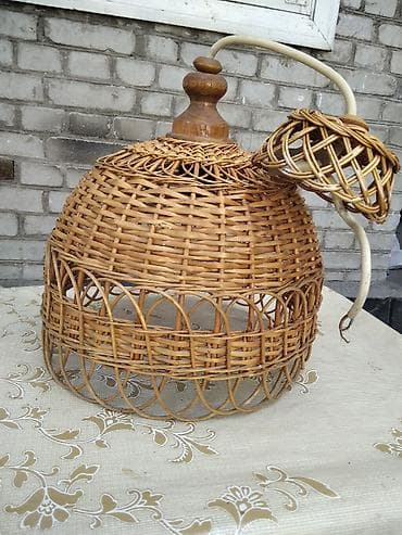 Абажур плетёный СССР