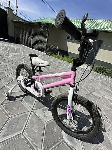 детский шатер: Детский велосипед, 2-колесный, 4 - 6 лет, Для девочки, Б/у — 3