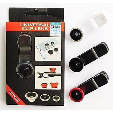 Объектив линзы для смартфона и планшета universal clip lens 3 в 1