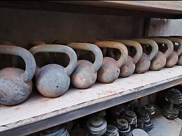 Чугунные гири для силовых тренировок - Классическая форма «пушка» с