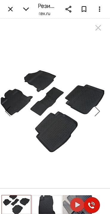 Жалпак Резина Төшөмөлдөр Салон үчүн Volkswagen, түсү - Кара — 6