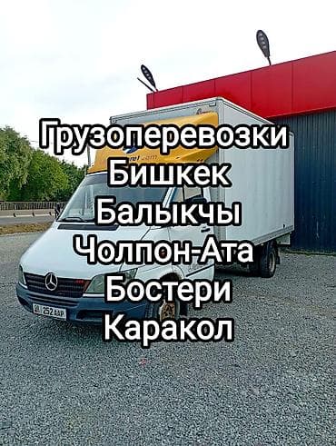 Грузоперевозки на будке Mercedes-Benz Sprinter. Маршруты: - Бишкек —