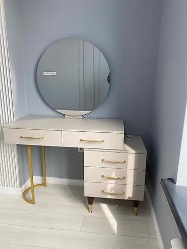 Строительные растворы и добавки: Туалетный столик, Новый, С подсветкой, цвет - Белый, ЛДСП — 4