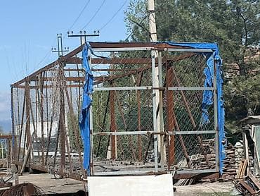 круглый манеж: Металлический забор, Другой материал, Без отделки — 1