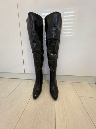 Ботфорты из эко кожи, размер 37, подойдут если у вас ножки худенькие