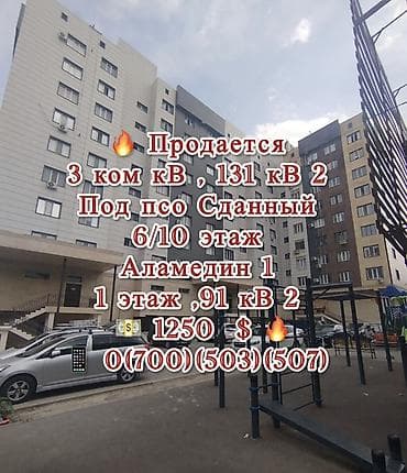 жк rich home: 3 комнаты, 131 м², Элитка, 6 этаж, Готовая ПСО (под самоотделку) — 1