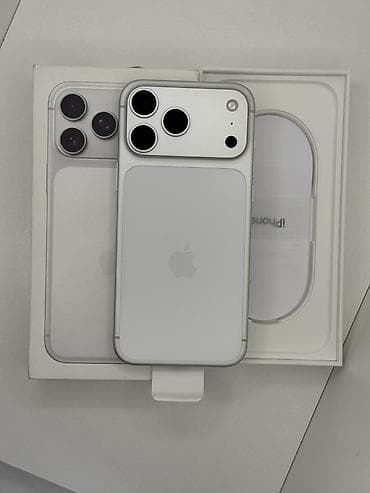 IPhone 17 Pro Max, Б/у, 512 ГБ, Серебристый, Коробка, 100 % — 1