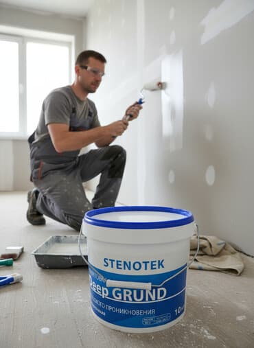 ибоксидная смола: Грунтовка глубокого проникновения Stenotek в белом пластиковом ведре с — 1