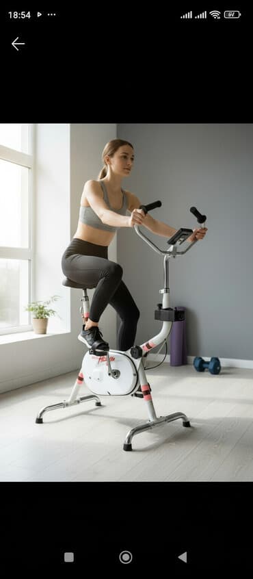 Велотренажёр Mebio Allegro - Компактный механический велотренажёр для