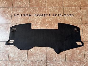 sonata 2004: Алькантара Накидка на панель Hyundai, цвет - Черный, Самовывоз — 1