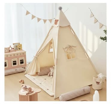 Оптовая цена Сделанный из натуральных материалов детский шалаш для