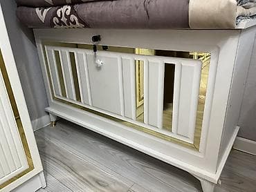 Банкетка, Новый, С полками, Платная доставка, Самовывоз, цвет - Белый