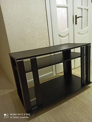 Тумба и подставка для телевизора, Новый, Напольная, цвет - Черный