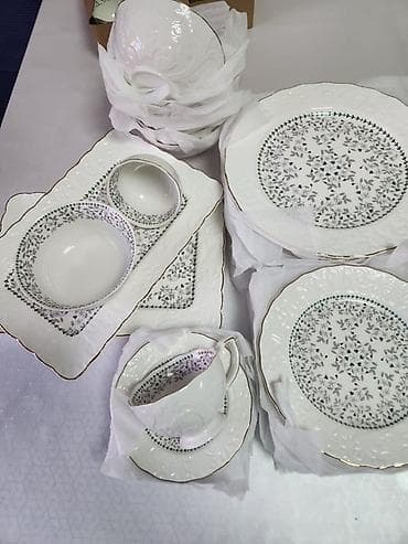 Набор столовой посуды SARMANI DESIGN — Ceramic Dinner Set, 32 at lalafo.kg Набор столовой посуды SARMANI DESIGN — Ceramic Dinner Set, 32