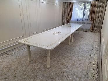 большой обеденный стол: Стол для зала, Не раскладной, Прямоугольный — 1