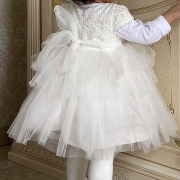 Платья: Детское платье, цвет - Белый — 2